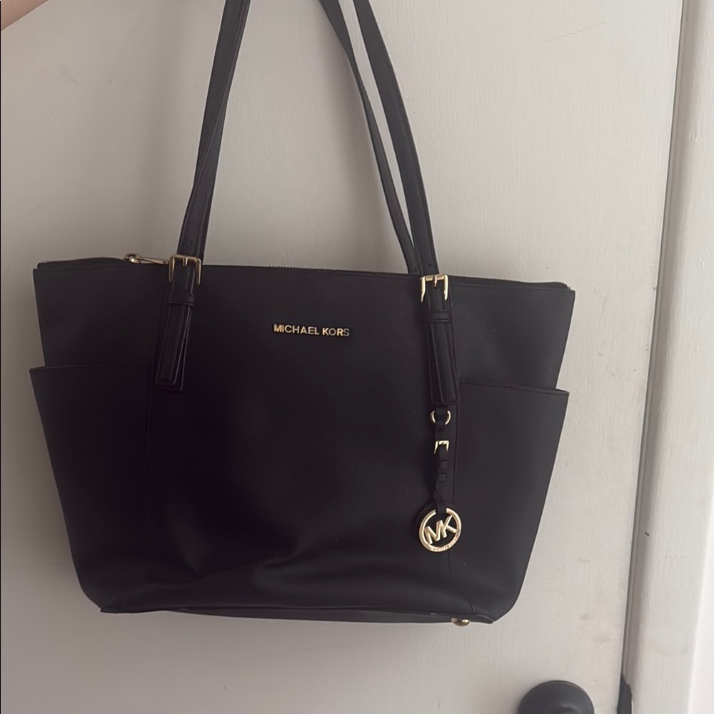 Michael Kors Black Saffiano Leather Tote